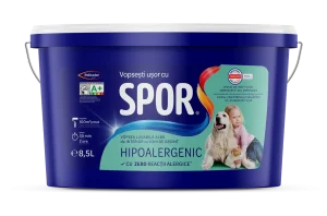 SPOR HYPOALLERGENIC washable indoor paint with silver ions