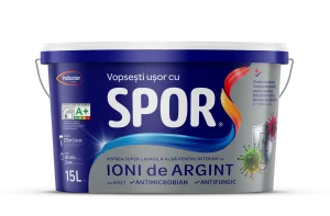 SPOR vopsea super-lavabilă pentru interior cu ioni de argint