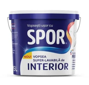 SPOR vopsea super-lavabilă albă de interior