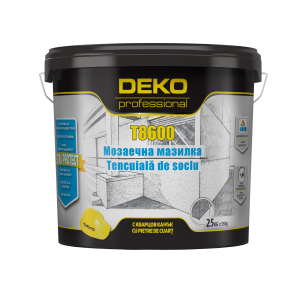 DEKO T8600 tencuială pentru soclu cu pietre de cuarț