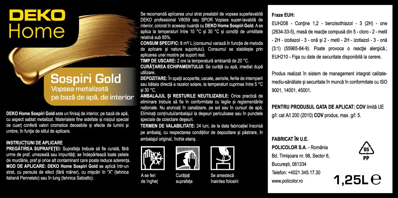 DEKO Home Sospiri Gold