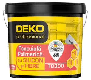 DEKO T8300 tencuială polimerică cu Silicon şi Fibre rezistentă la fisuri