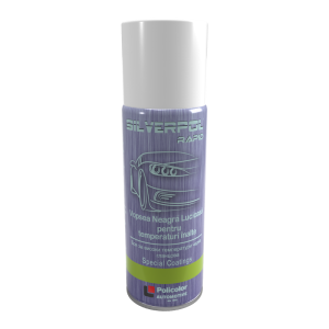 Silverpol vopsea pentru temperaturi înalte spray rapid