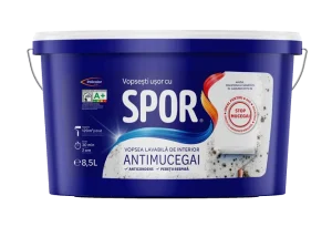 SPOR vopsea lavabilă de interior Antimucegai